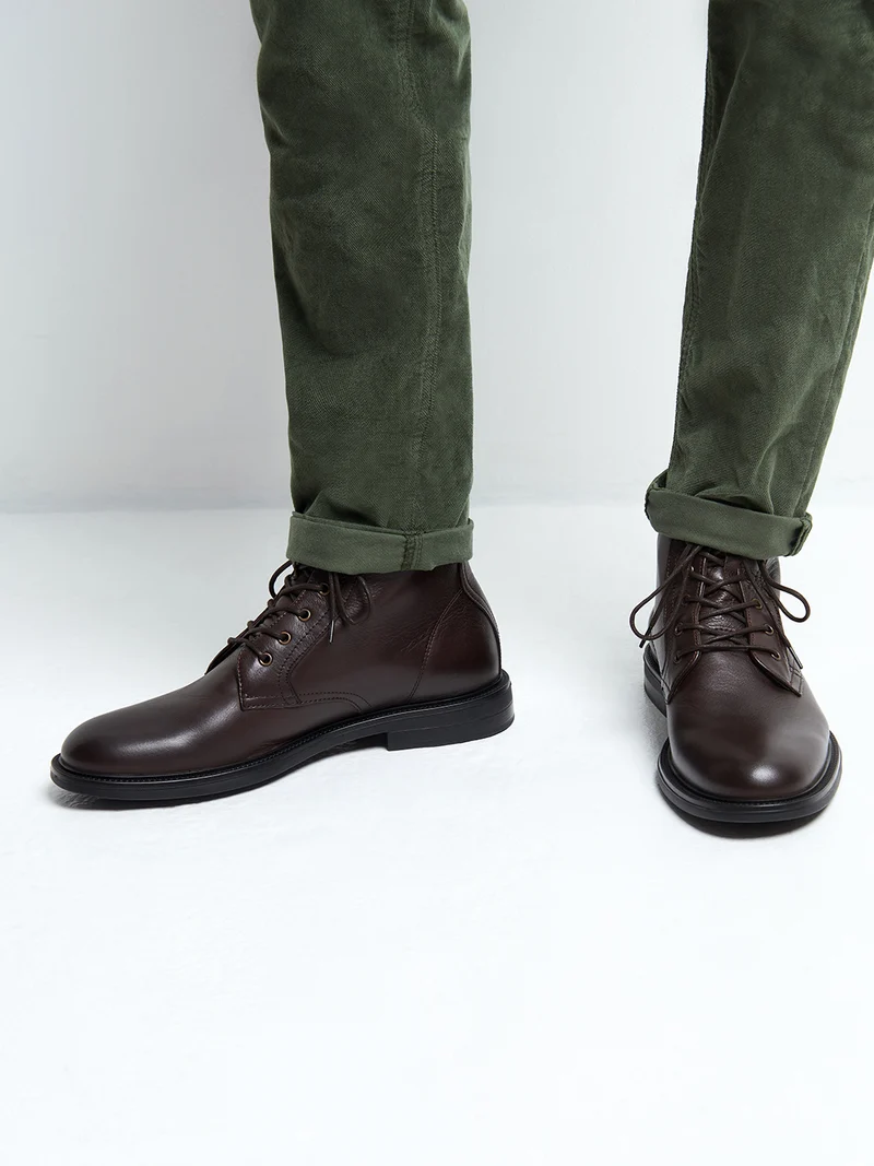 Bottines en cuir