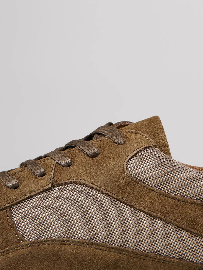 Baskets en cuir