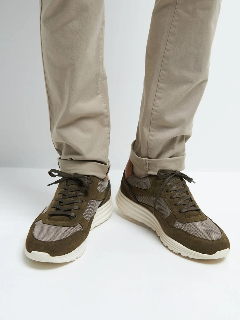 Baskets en cuir
