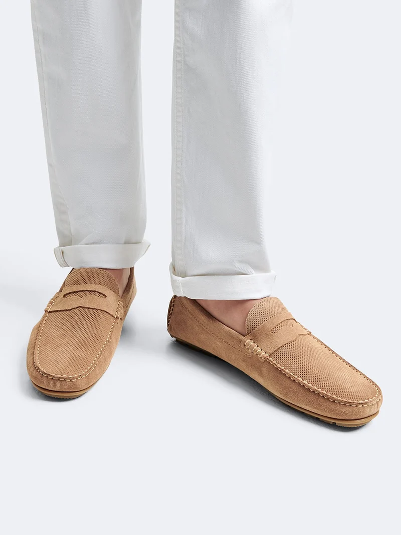 Mocassins en cuir