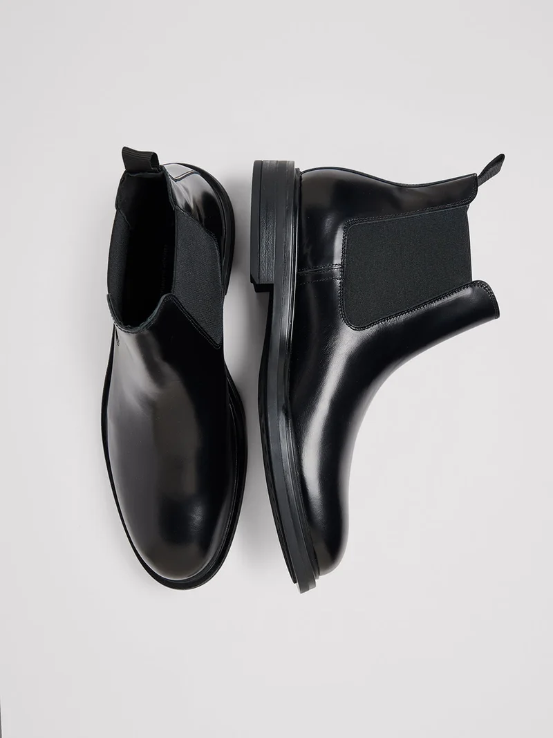 Bottines en cuir