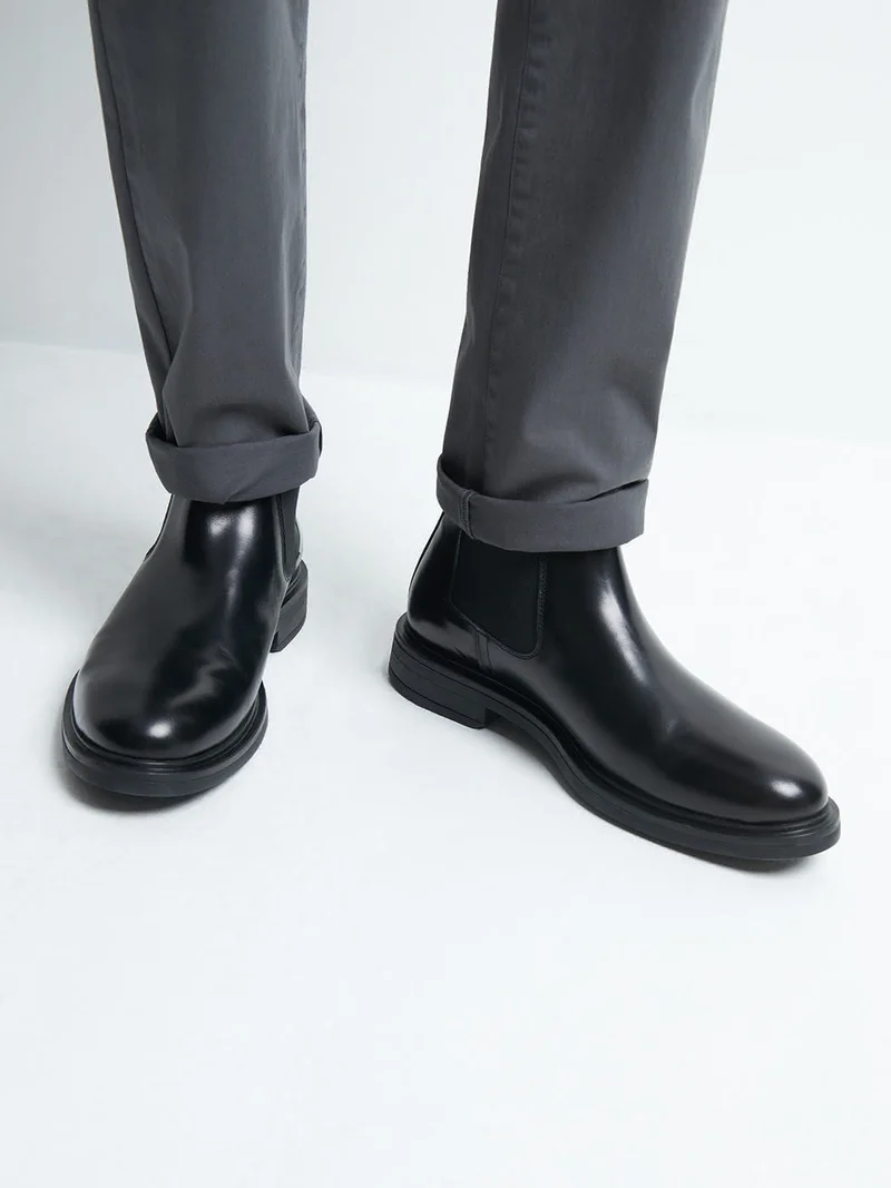 Bottines en cuir