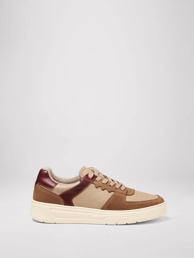 Baskets en cuir