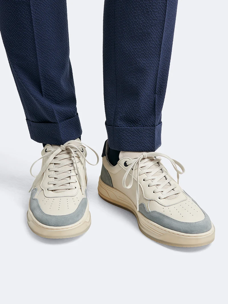 Baskets en cuir