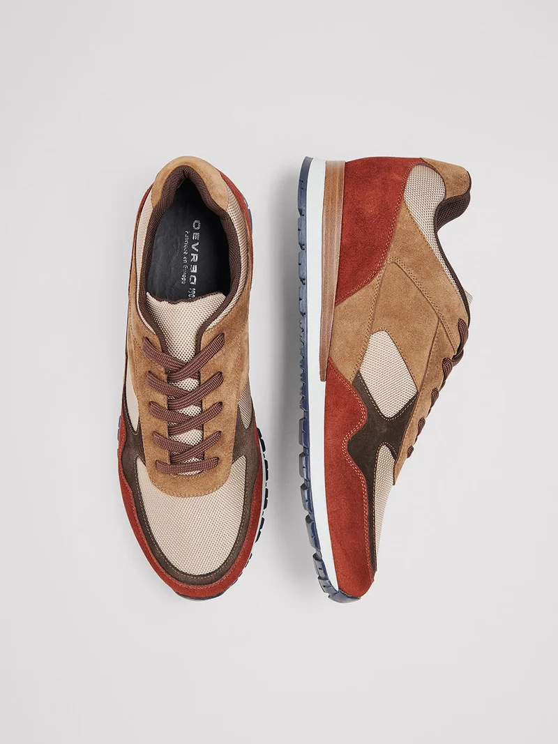 Baskets en cuir