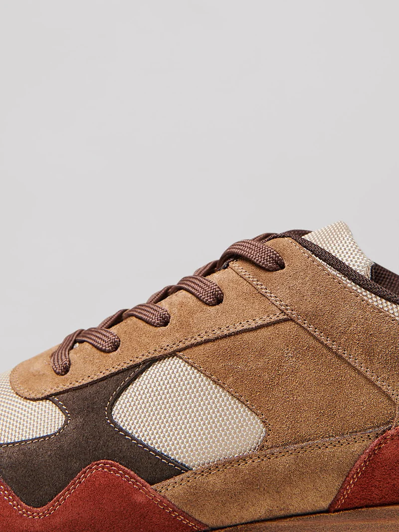 Baskets en cuir