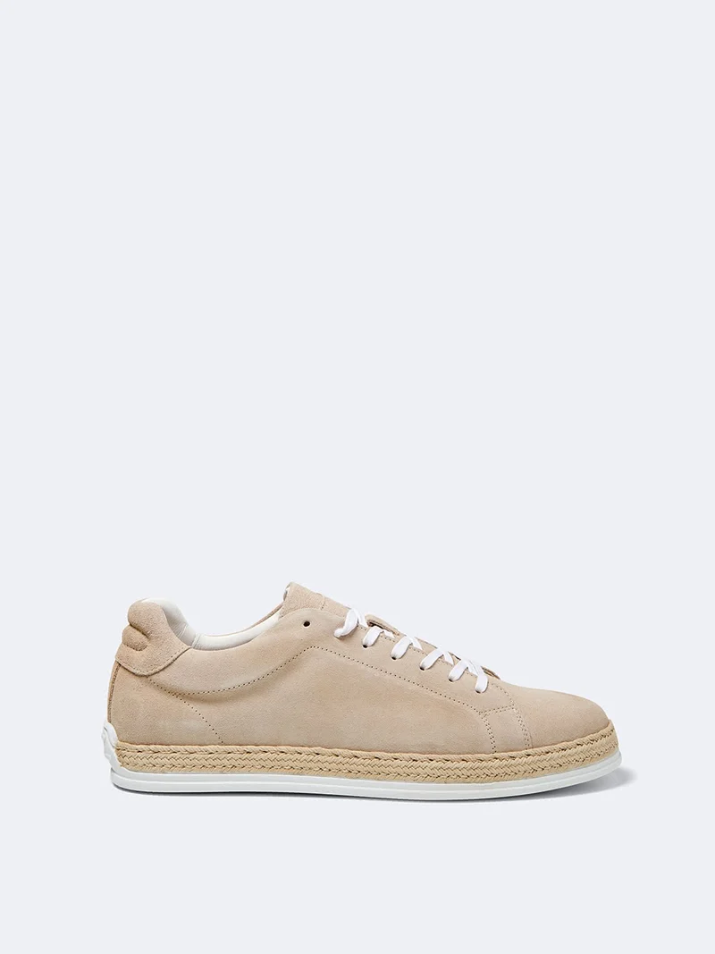 Baskets en cuir
