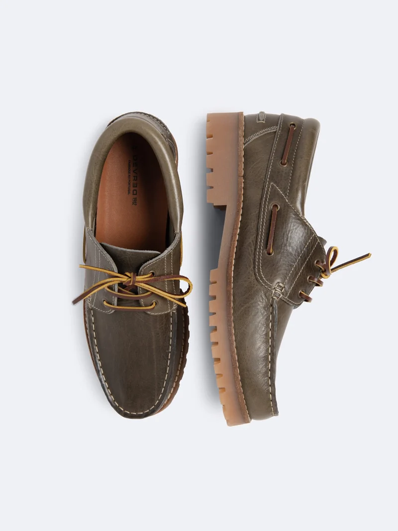 Chaussures bateau en cuir - L'atelier