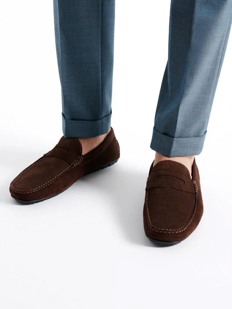 Mocassins en cuir