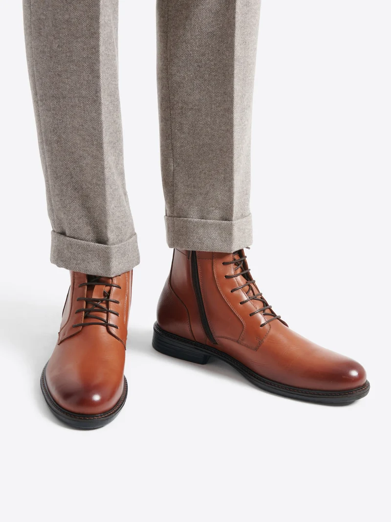 Bottines en cuir