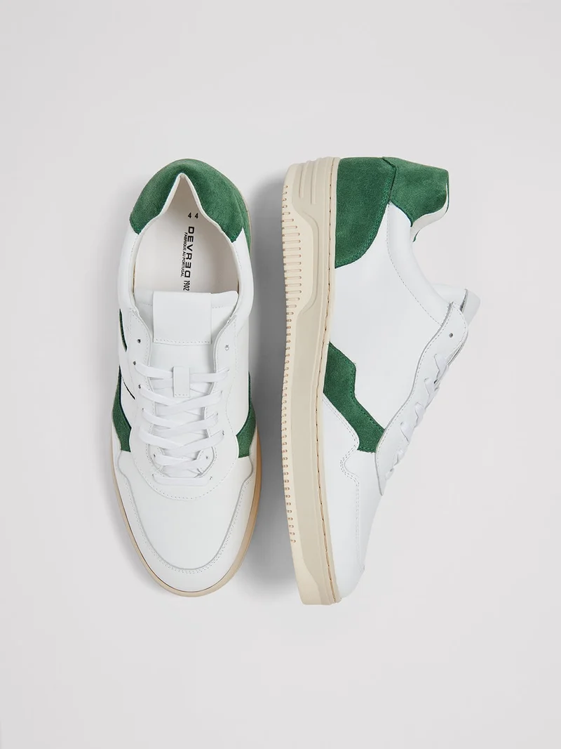 Baskets en cuir