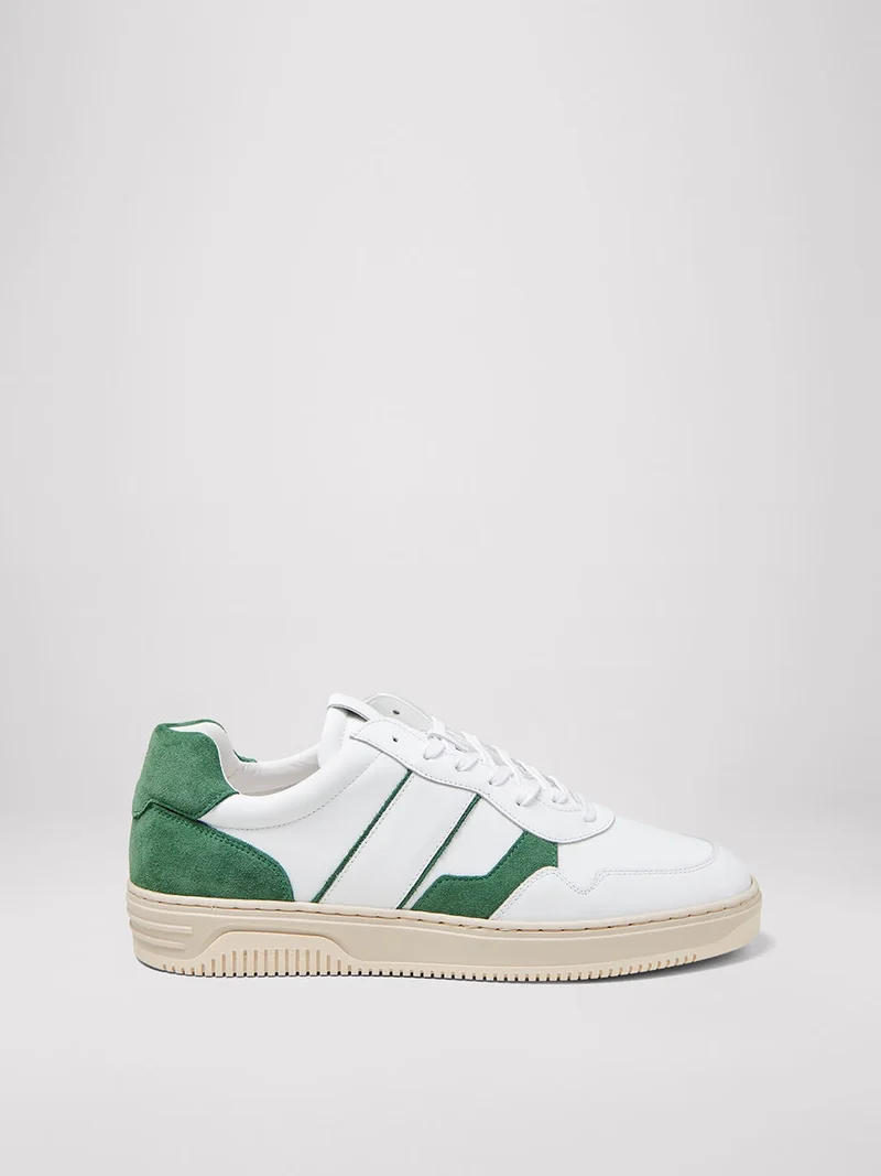 Baskets en cuir