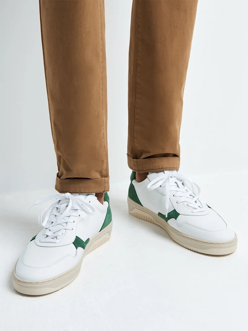 Baskets en cuir