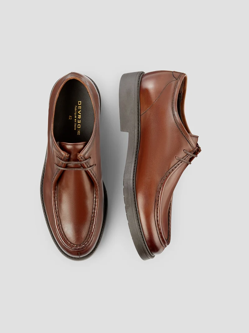 Derbies bateau en cuir