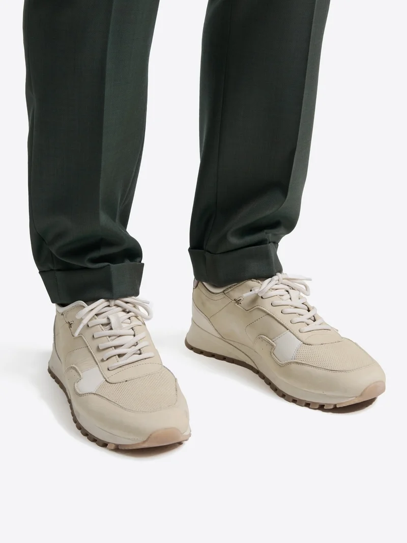 Baskets en cuir