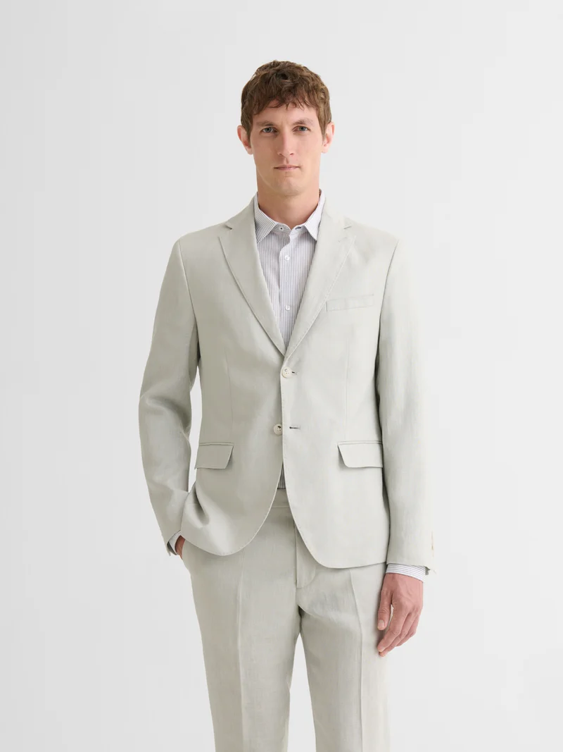Veste de costume slim en lin