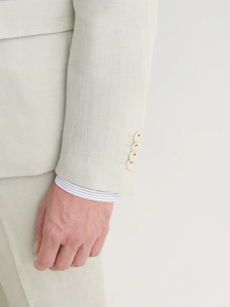Veste de costume slim en lin