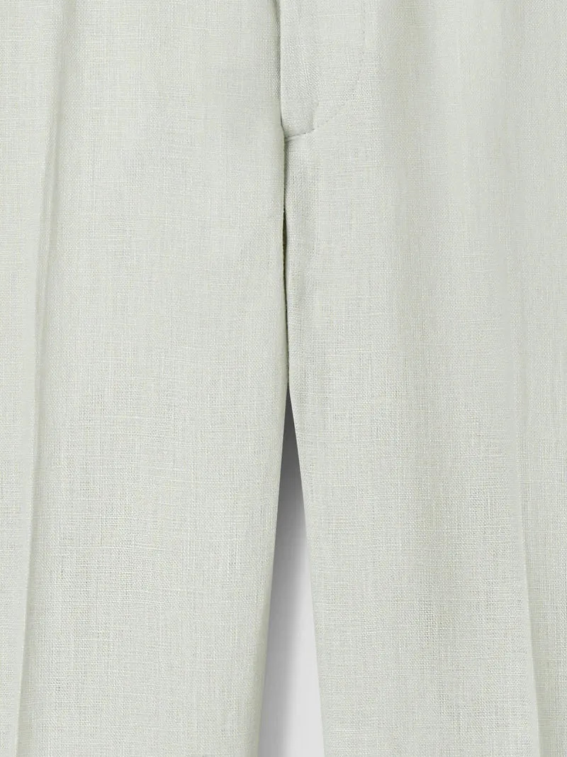 Pantalon de costume slim en lin