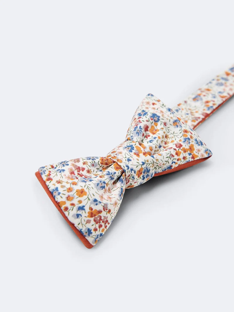 Noeud papillon Le Colonel coton fleuri
