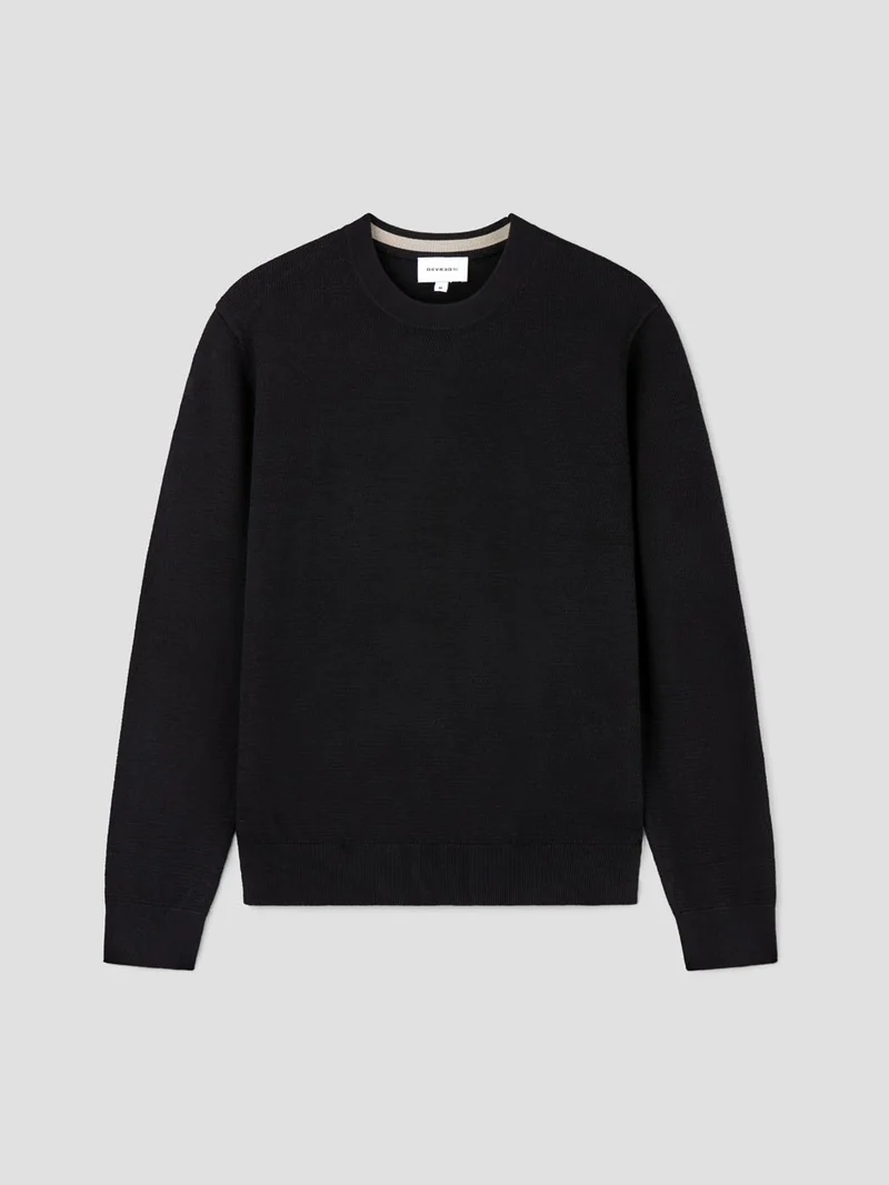Pull col rond tricotage fantaisie
