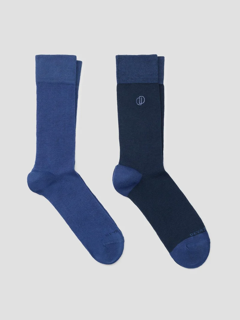 Lot de 2 paires de chaussettes en coton