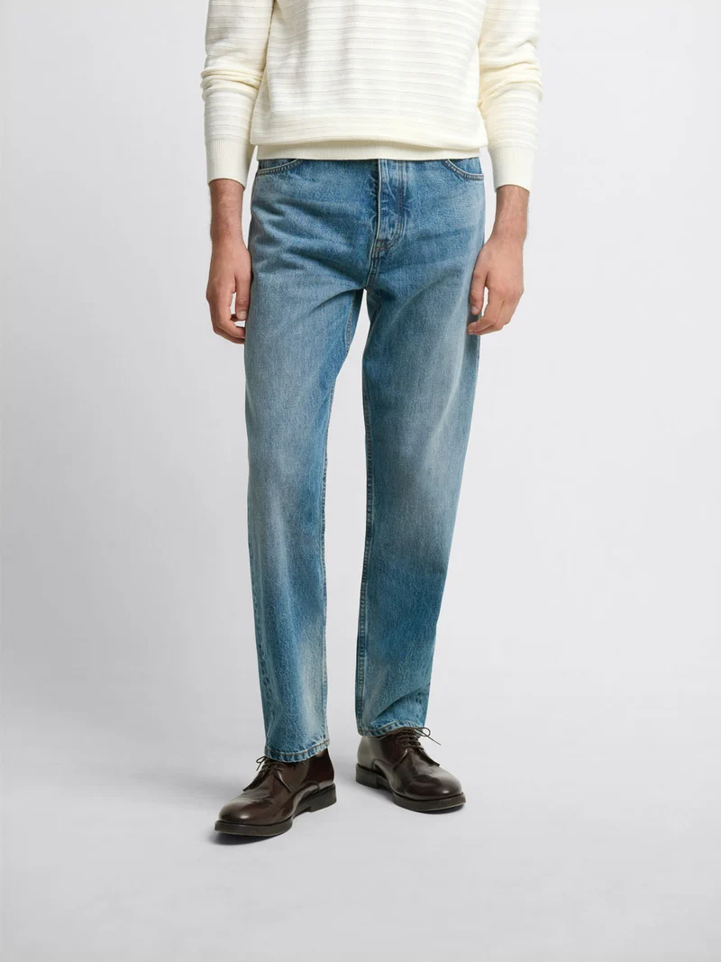 Jean denim coupe carrot
