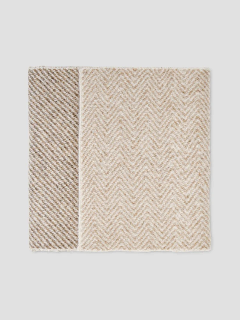 Echarpe plaid bicolore