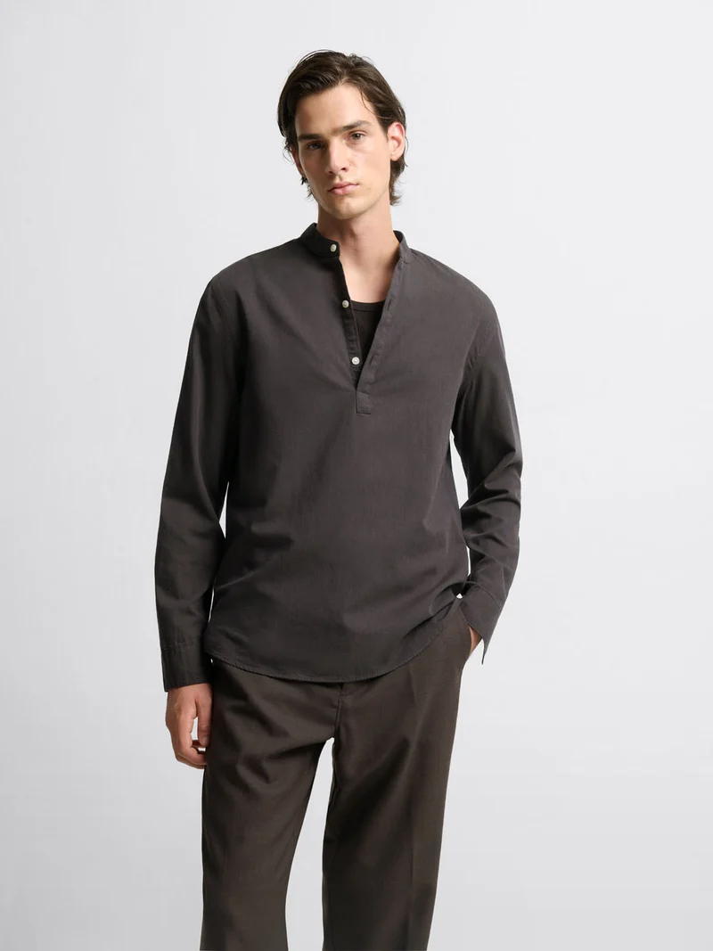 Chemise slim en coton - L'atelier