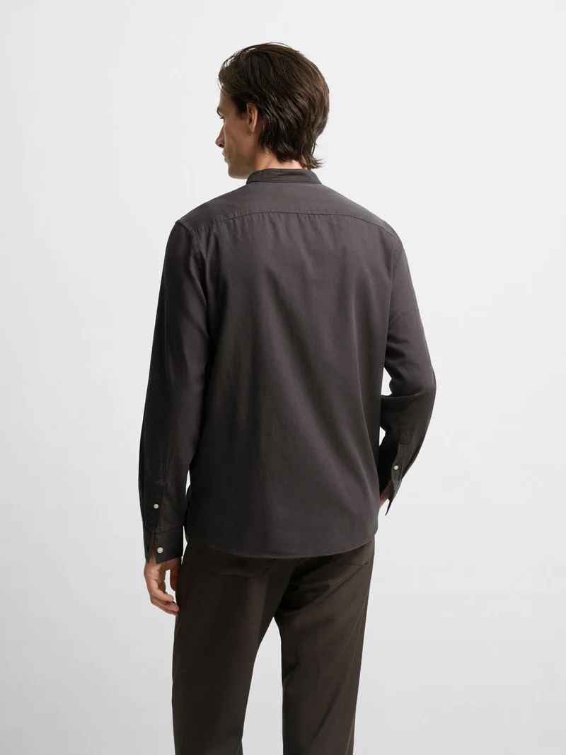 Chemise slim en coton - L'atelier