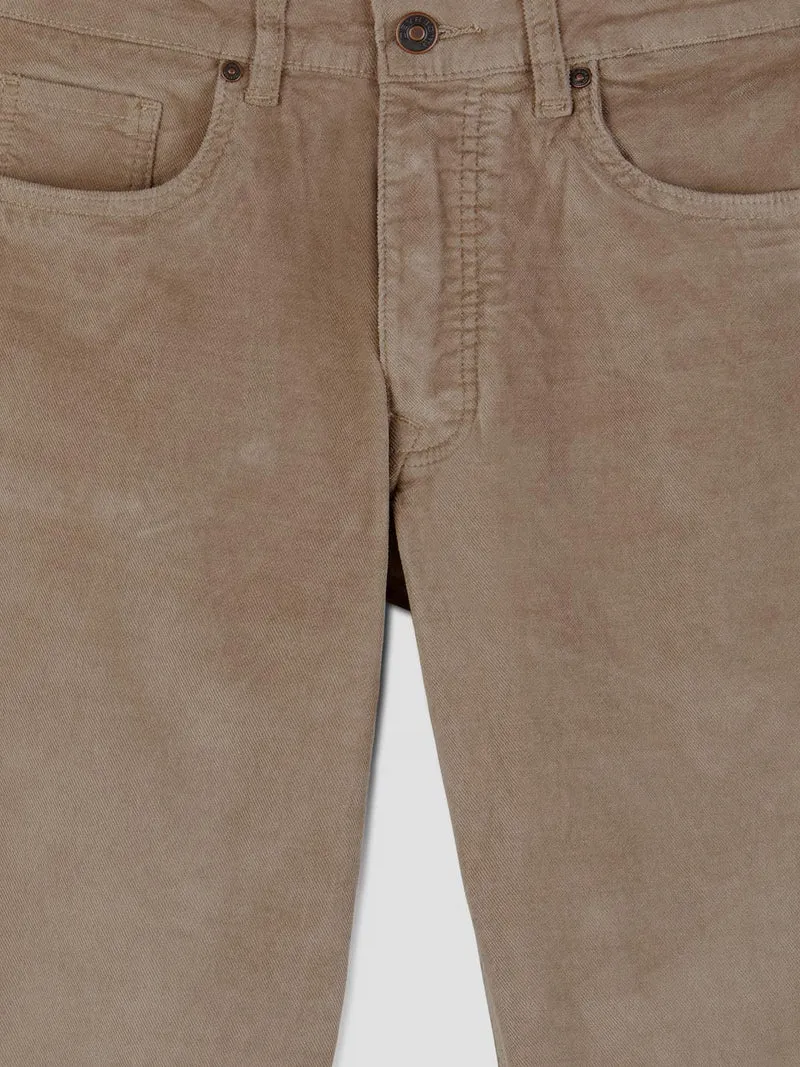 Jean couleur slim en velours