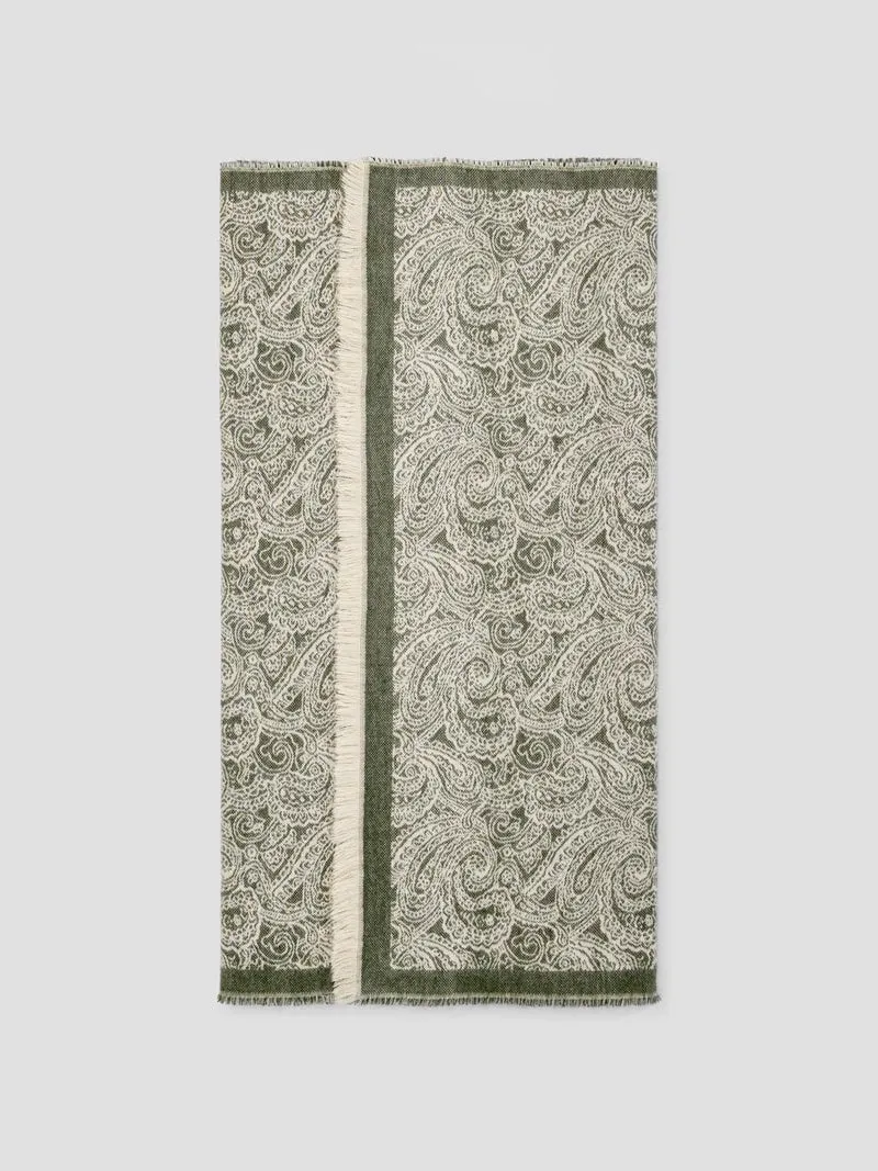 Echarpe plaid à motif cachemire