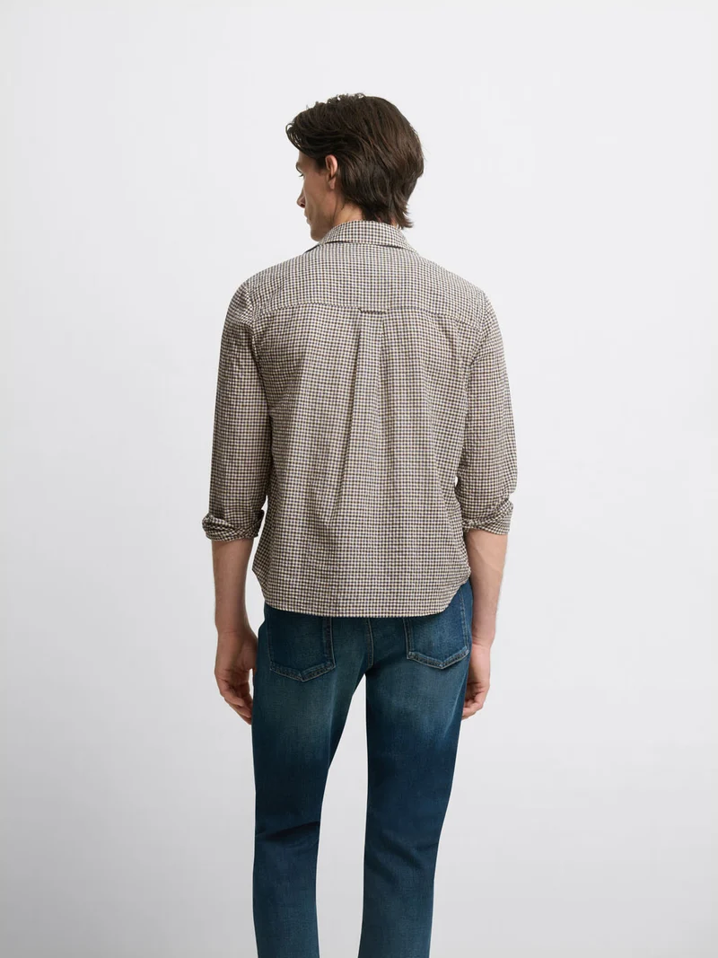 Chemise regular à carreaux