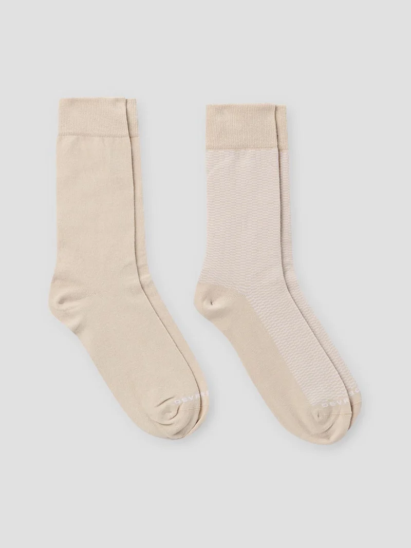 Lot de 2 paires de chaussettes à motifs