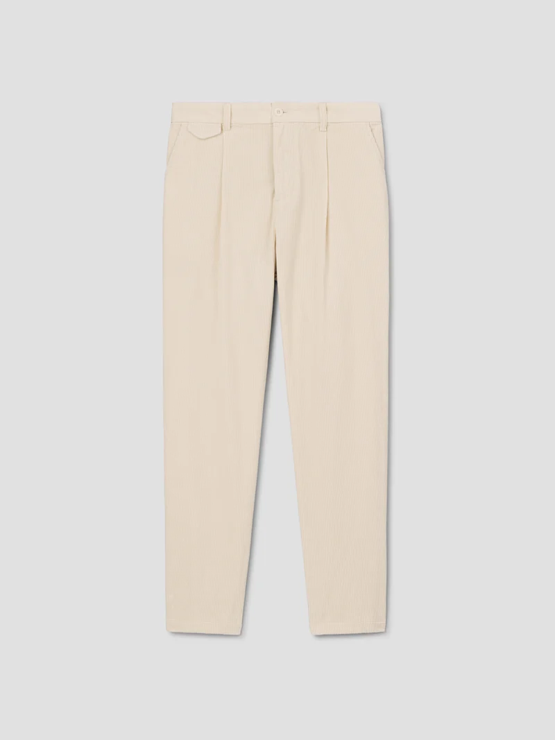 Chino à pinces en velours