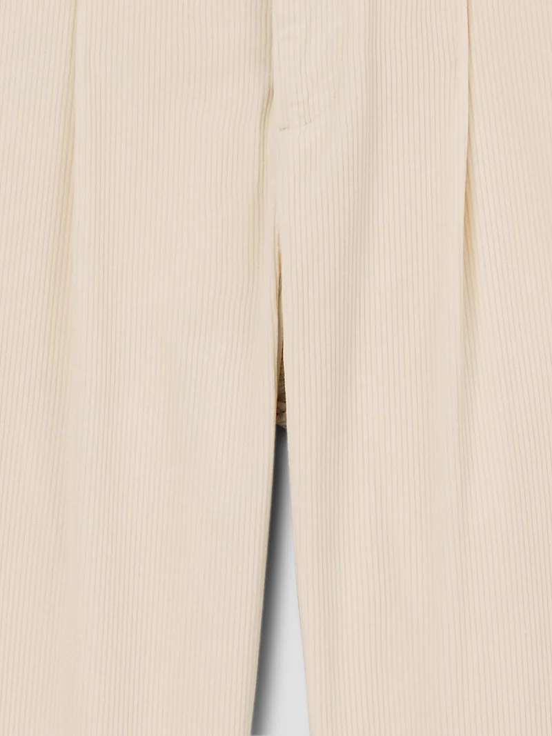Chino à pinces en velours