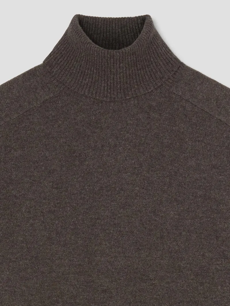 Pull col roulé en laine-cachemire
