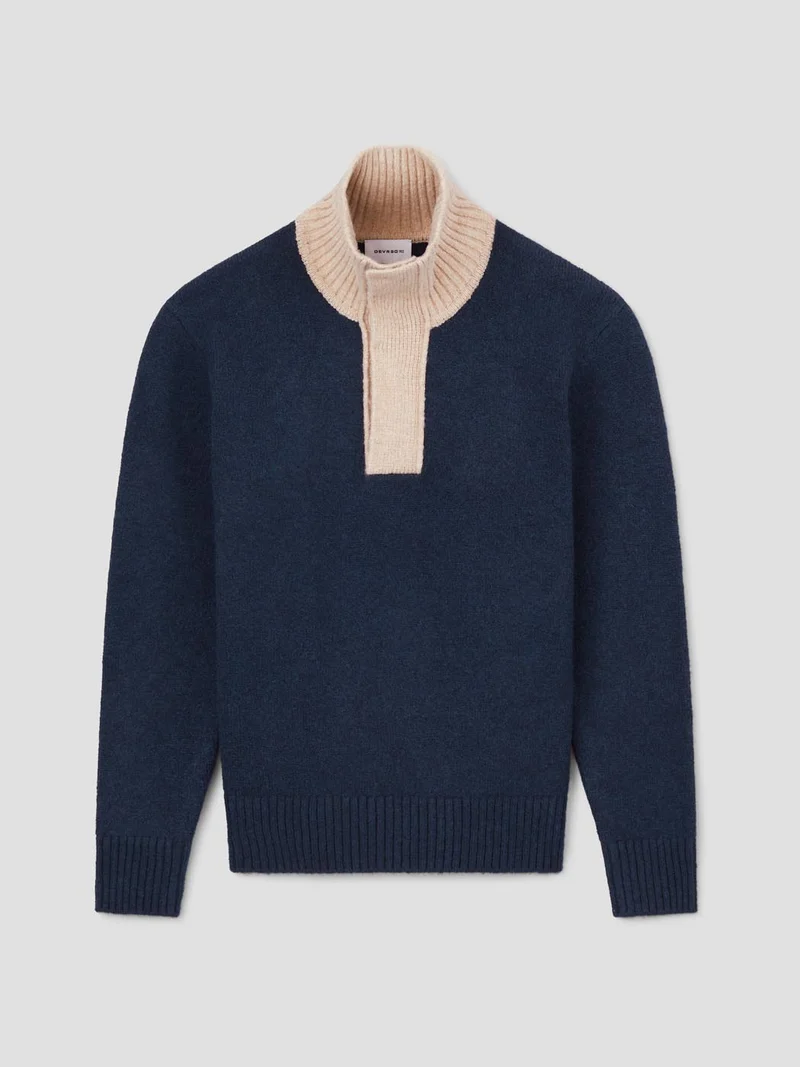 Pull col ouvert