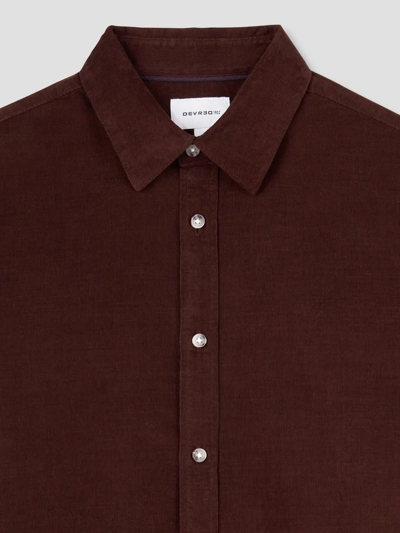 Chemise slim en velours