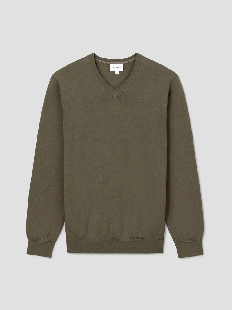 Pull col V en laine Mérinos