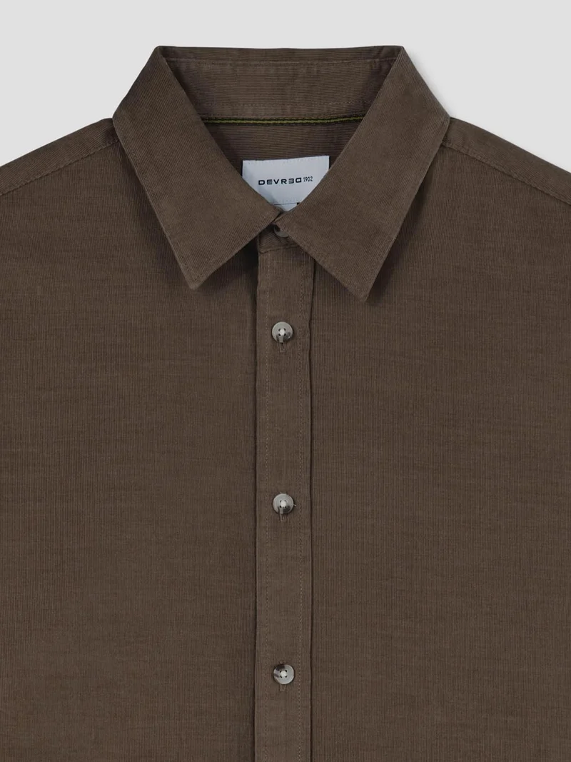 Chemise slim en velours