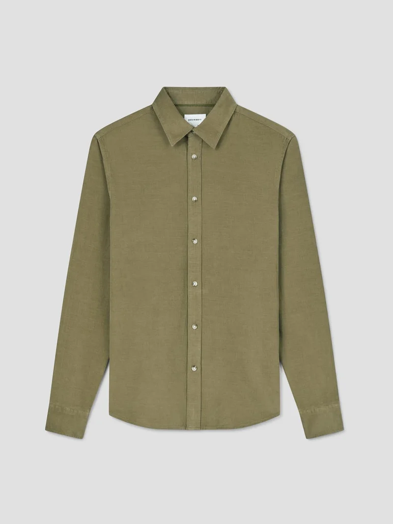 Chemise slim en velours