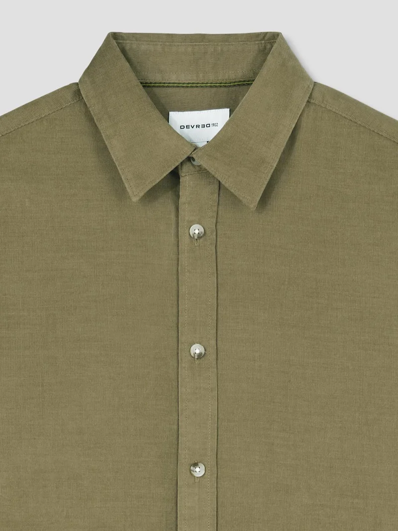 Chemise slim en velours
