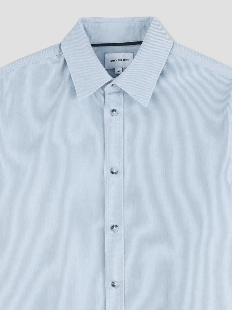 Chemise slim en velours