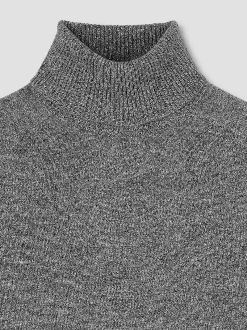 Pull col roulé en laine-cachemire