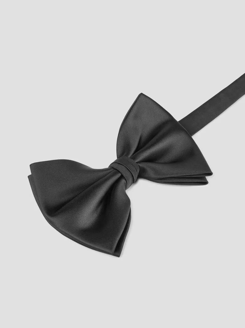 Nœud papillon large en satin