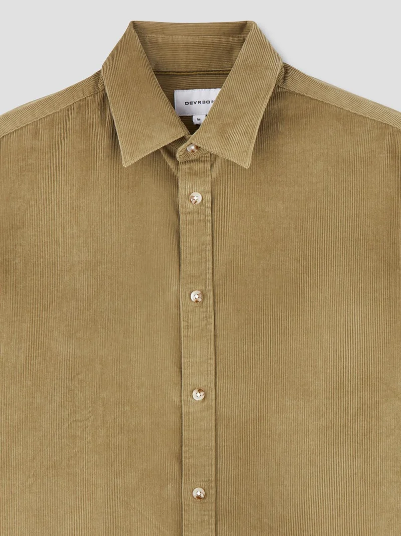 Chemise slim en velours