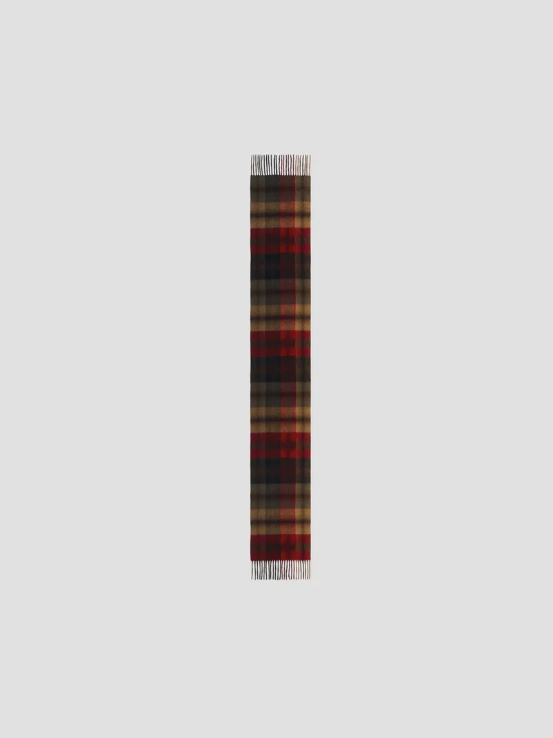 Echarpe plaid en laine à carreaux