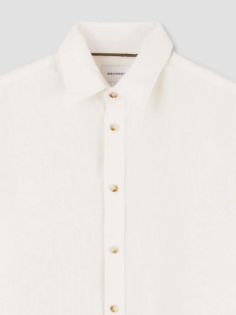 Chemise slim en velours