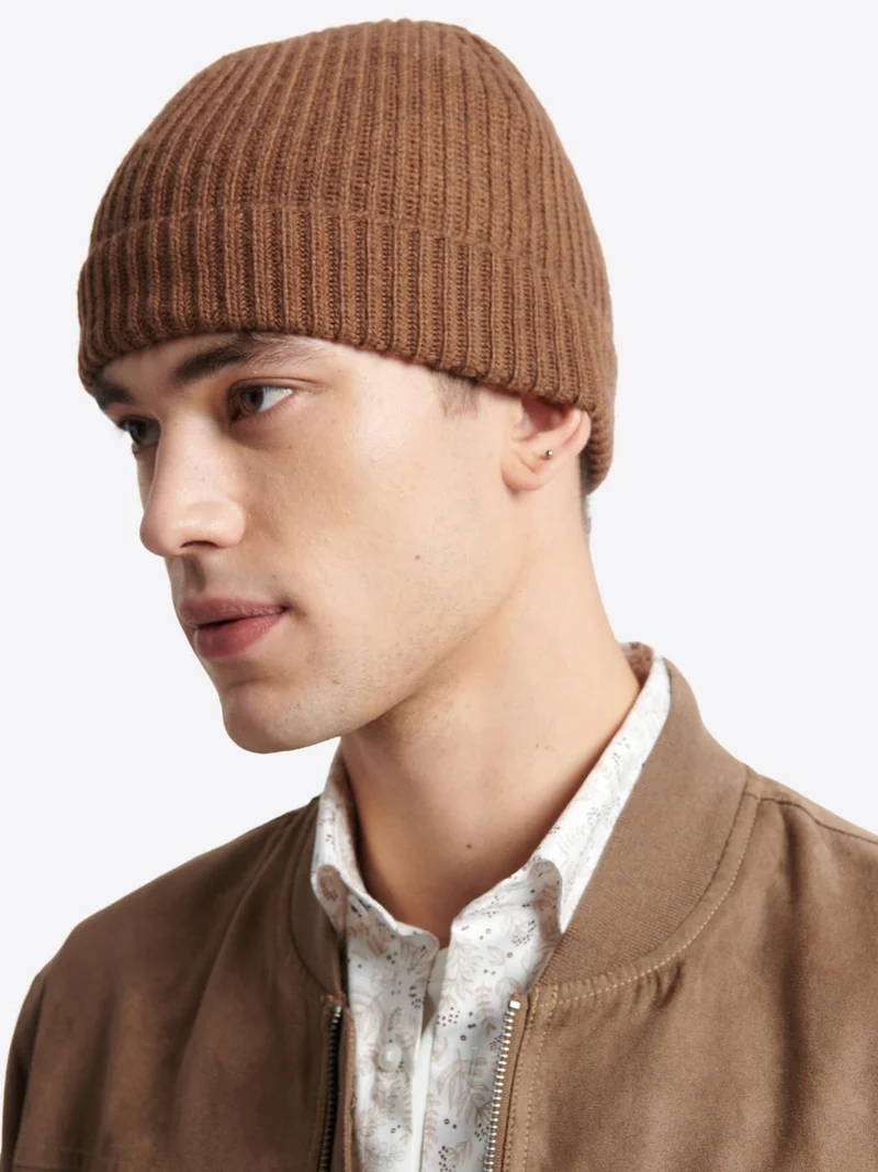 Bonnet uni en viscose mélangée