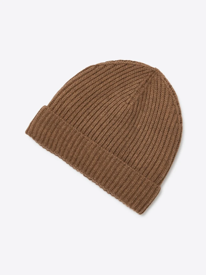 Bonnet uni en viscose mélangée